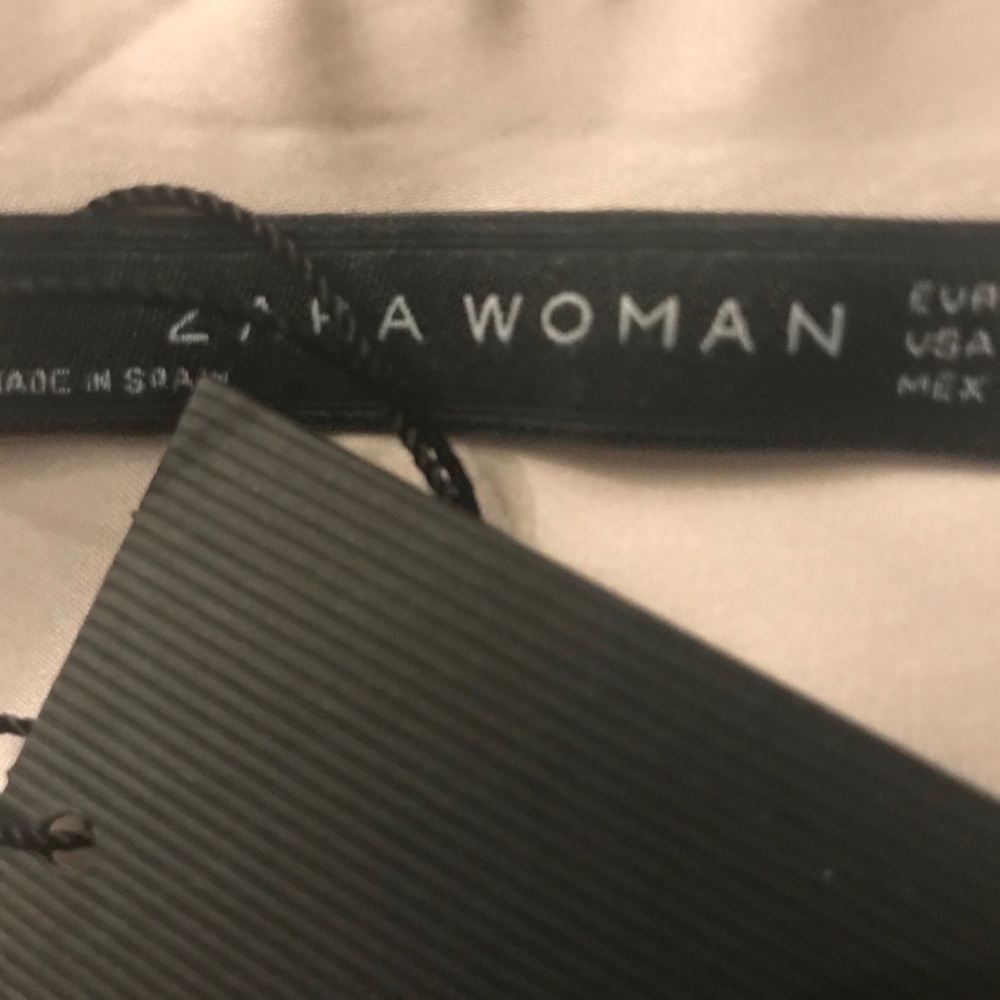 NWT🍹🍹ZARA Beautiful chiffon strapless midi dress - Picture 14 of 14